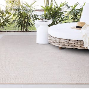 Tapis de salon écru – motif chevron, 200x290 cm ISTANBUL